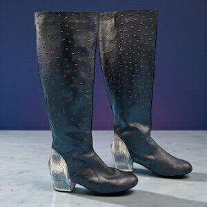 EUC Deesigns by Dee Ocleppo Leather & Snakeskin Boots